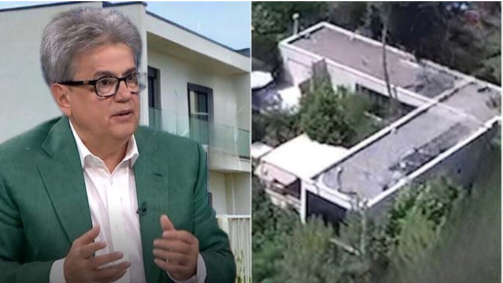 Në mes të pyllit me pisha dhe me fushë tenisi, dalin pamjet e vilës super-luksoze të Benet Becit