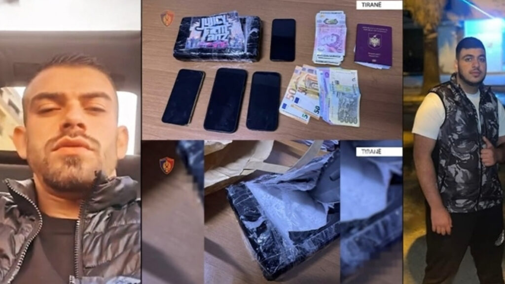 Nipi i Pajtim Serjanit dhe djali i Adi Sybardhit kapen me 1 kg kokainë në Tiranë, me vlerë 270 mijë euro